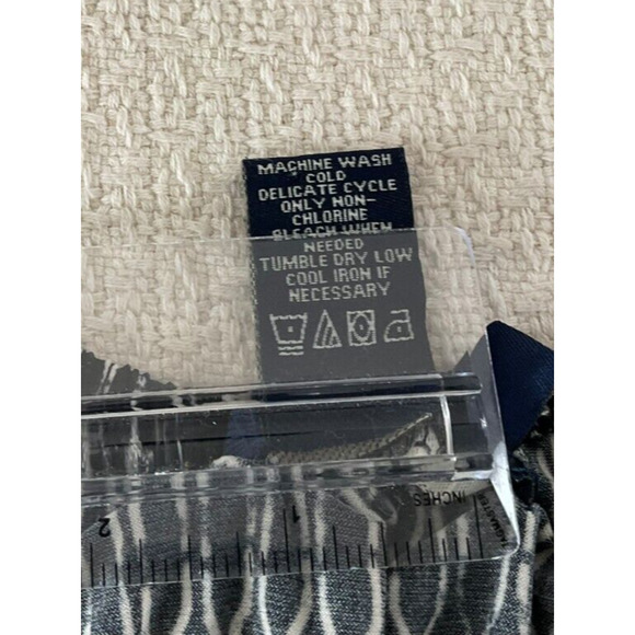 Max Edition XL Black White Geometric Bell Sleeve Dress Polyester Spandex - Picture 8 of 11